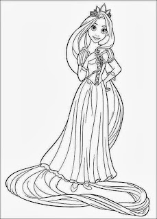 Rapunzel Tangled Coloring Pages