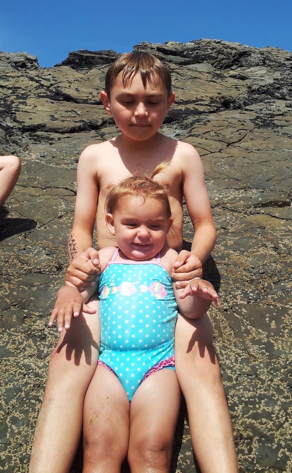 , Soaking up the Sun at West Angle Beach #Pembrokeshire #Wales #CountryKids