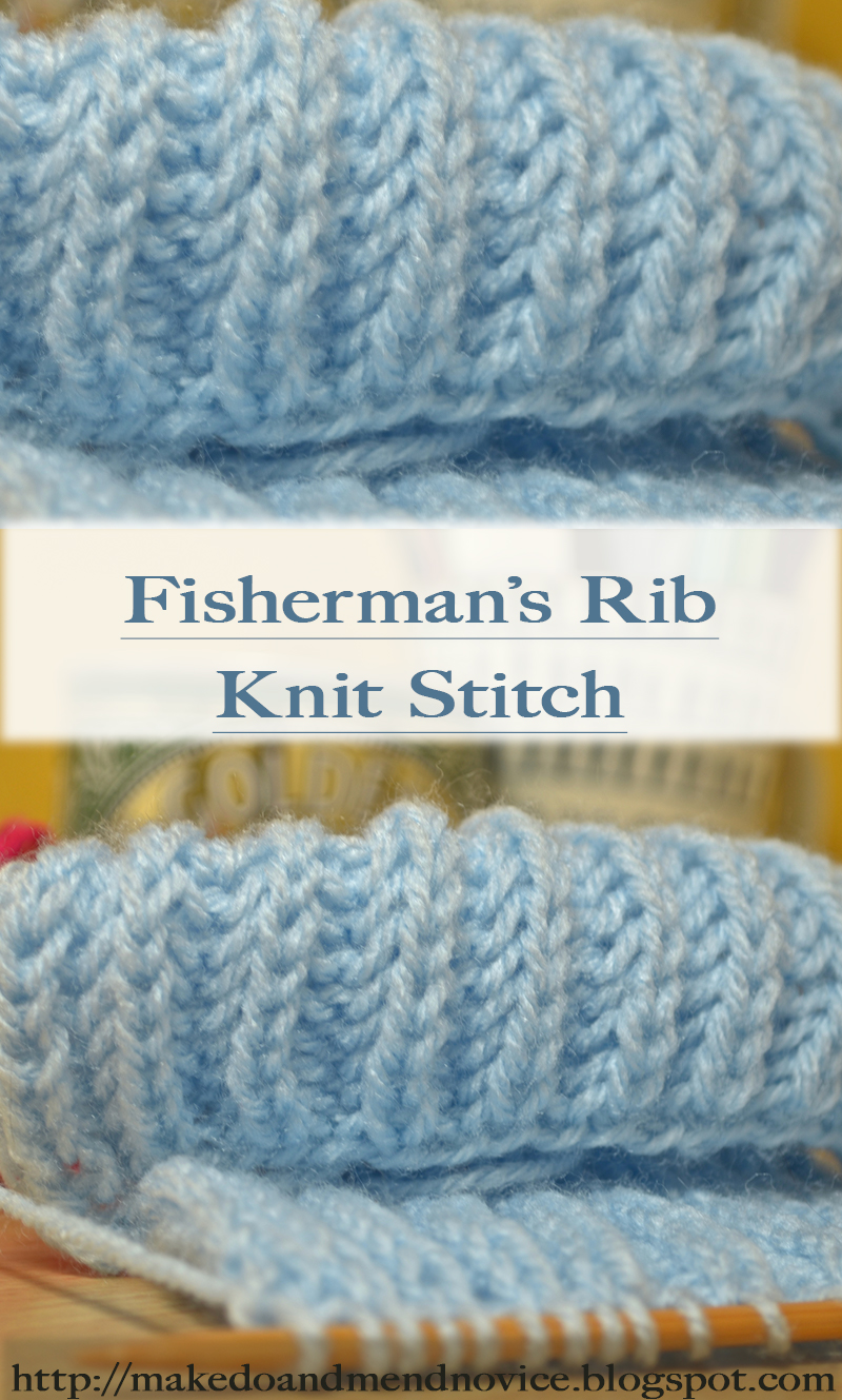 Knitting Novice The Weekly Swatch Fisherman's Rib Stitch