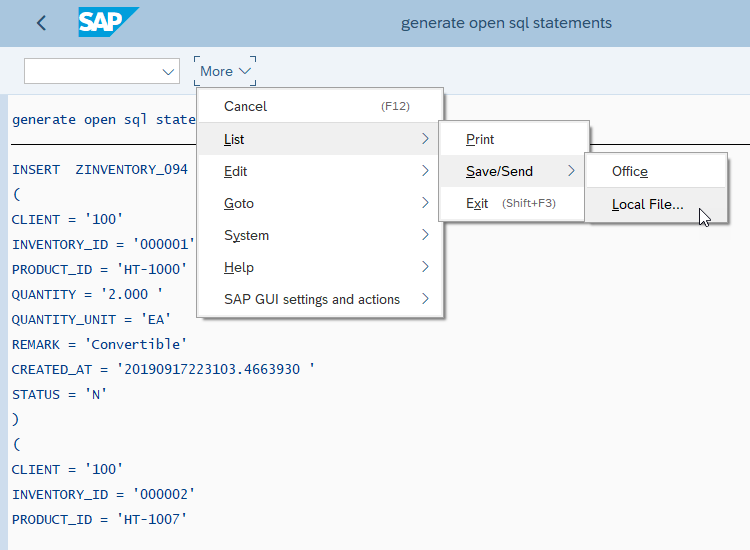 SAP ABAP Central How To Insert Test Data Into Tables In SAP Cloud Platform ABAP Environment