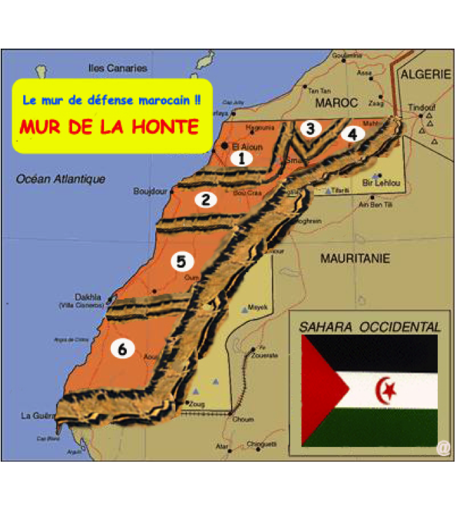 Западная сахара карта