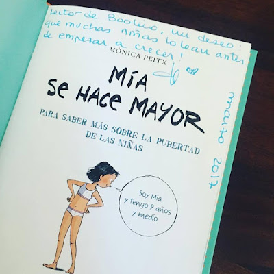 boolino, Mía se hace mayor, pubertad, editorial juventud, cristina losantos, que estás leyendo, yo leo, lecturas, libros, libro juvenil, 