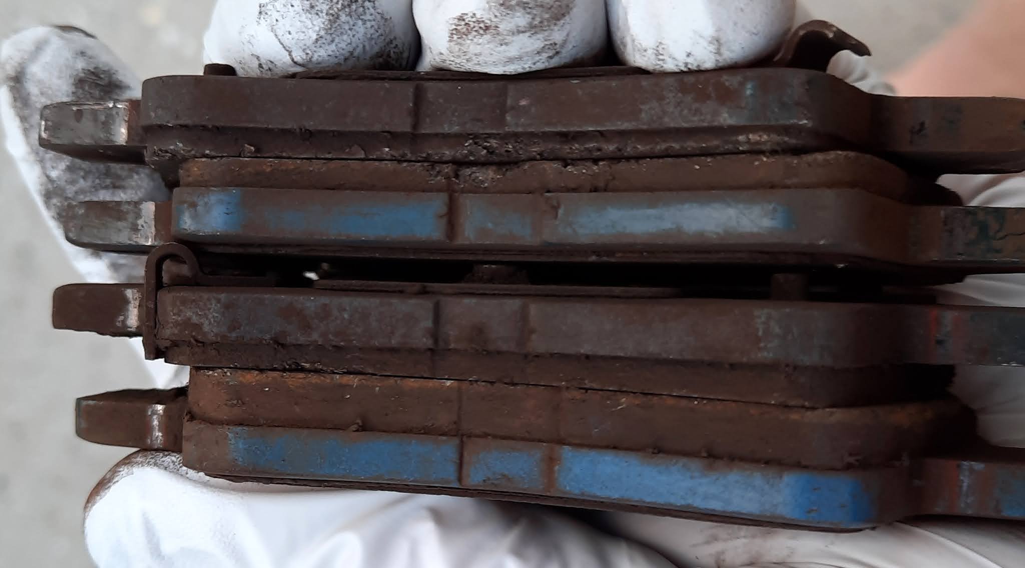 Just A Car Guy After 61k miles, here's what the brake pads look like