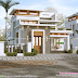 1568 square feet 2 BHK flat roof modern house