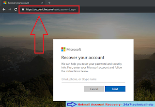 Hotmail Account Recovery