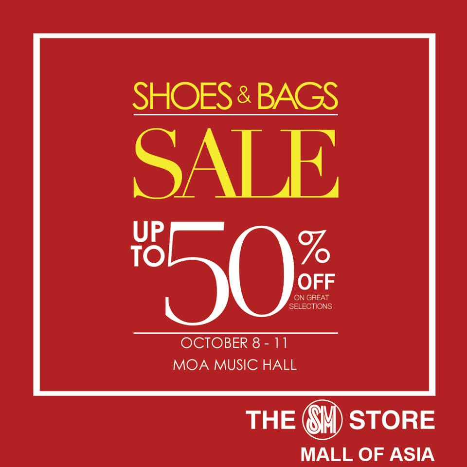 Manila Shopper: Shoes & Bags SALE at SM MOA: October 2015