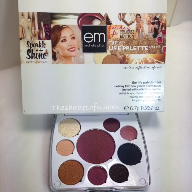 Em Cosmetics Holiday Life Palette New Year's Countdown Edition Swatches