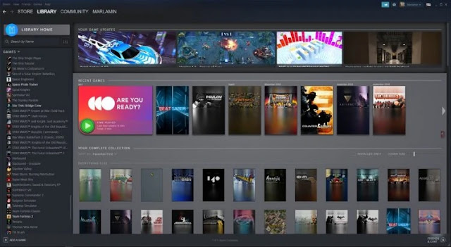 Interface Steam valve-novo-design-cliente-steam-desktop-linux-windows-mac-pc