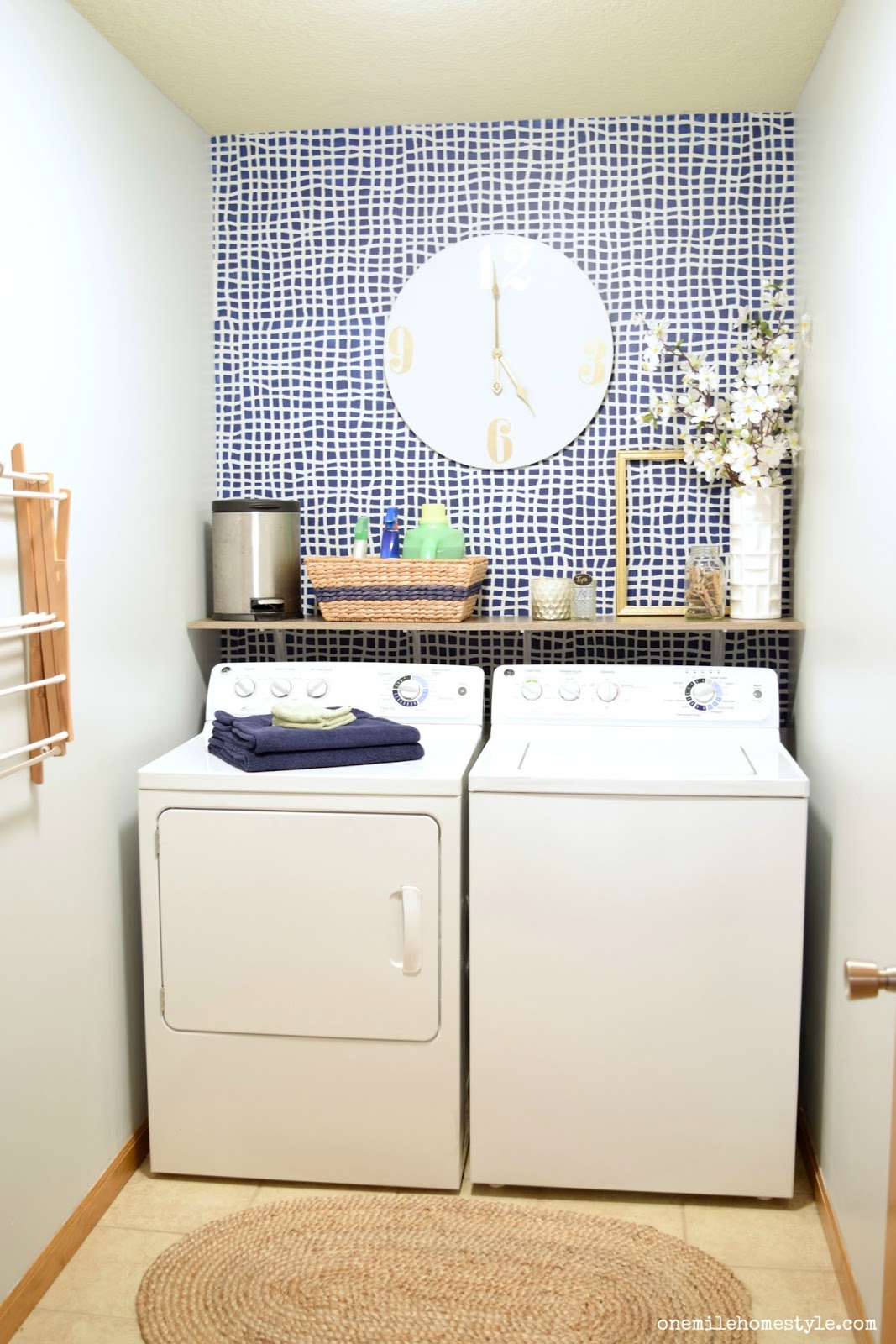 Navy and Grey Laundry Room Reveal!