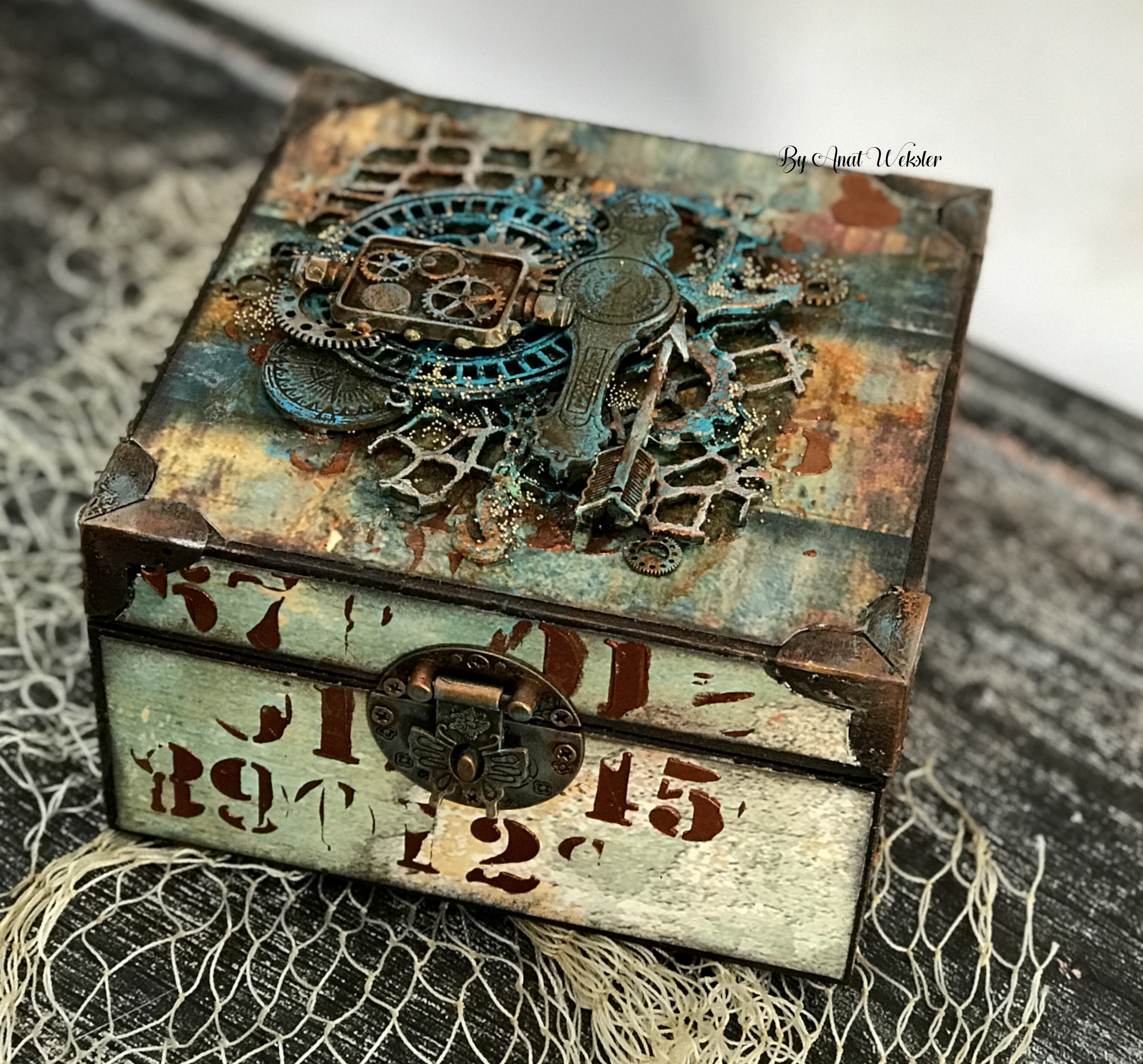 The Dusty Attic Blog Altered Wooden Box Anat Weksler