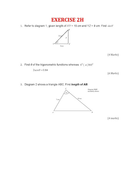EXERCISE 2H  Chapter 2  Trigonometry  DM10013  Jun 