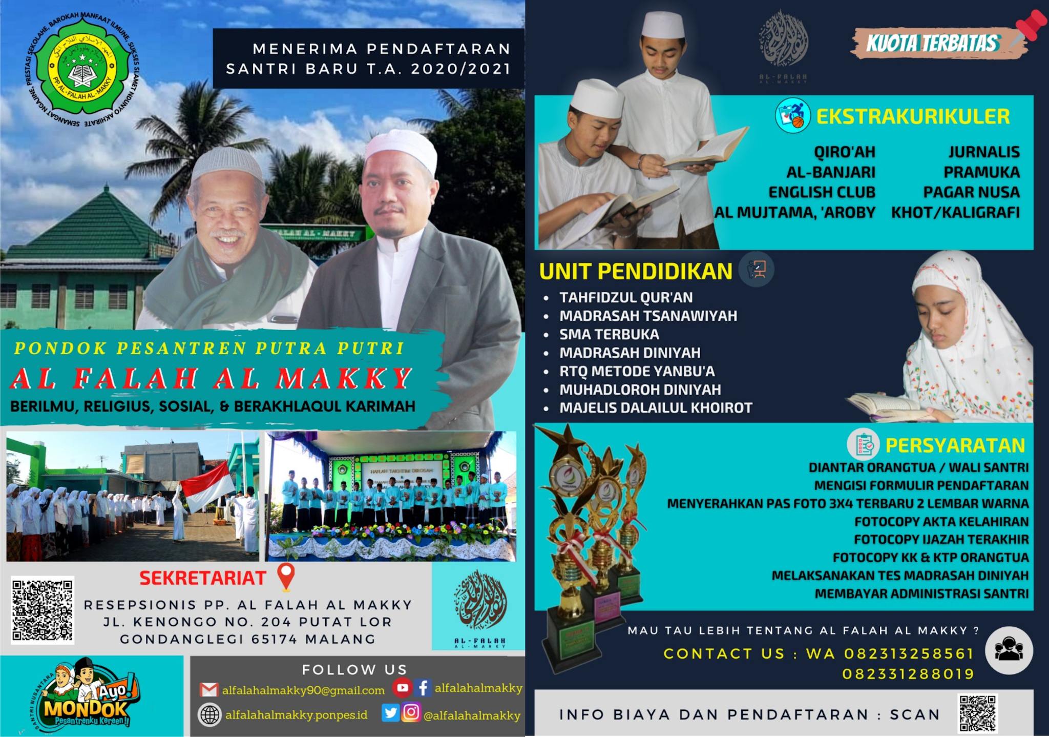 Info Biaya Dan Pendaftaran Pondok Pesantren Pondok Pesantren Al Falah Al Makky