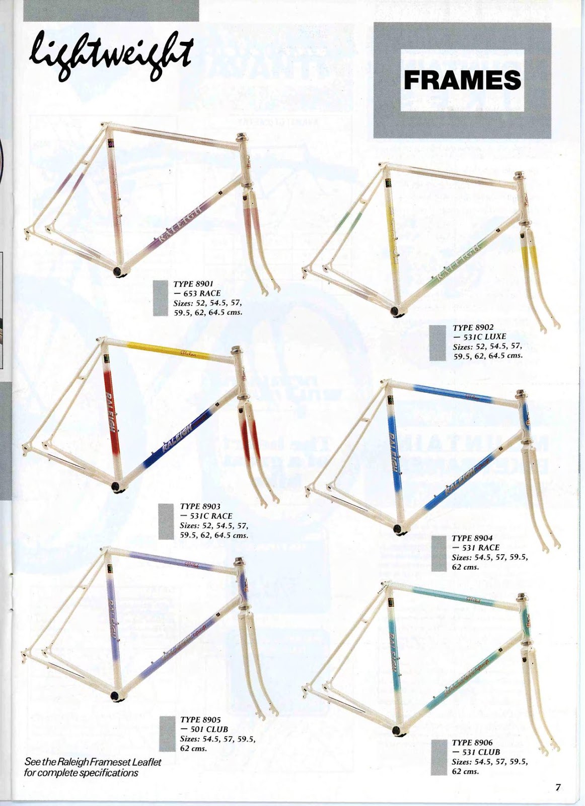 CATALOGUES RALEIGH RALEIGH 1989