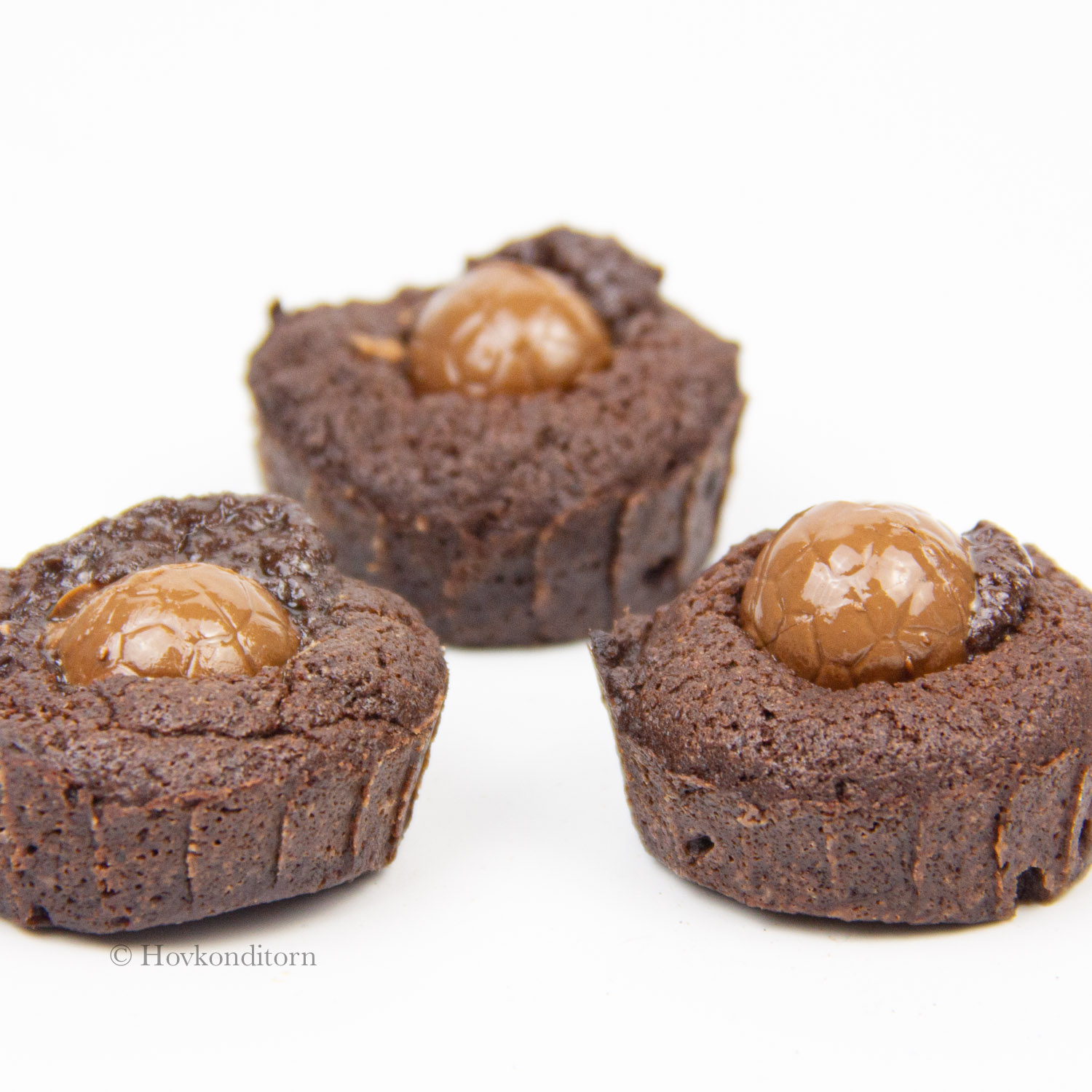 Salted Caramel Brownie Mini Muffins