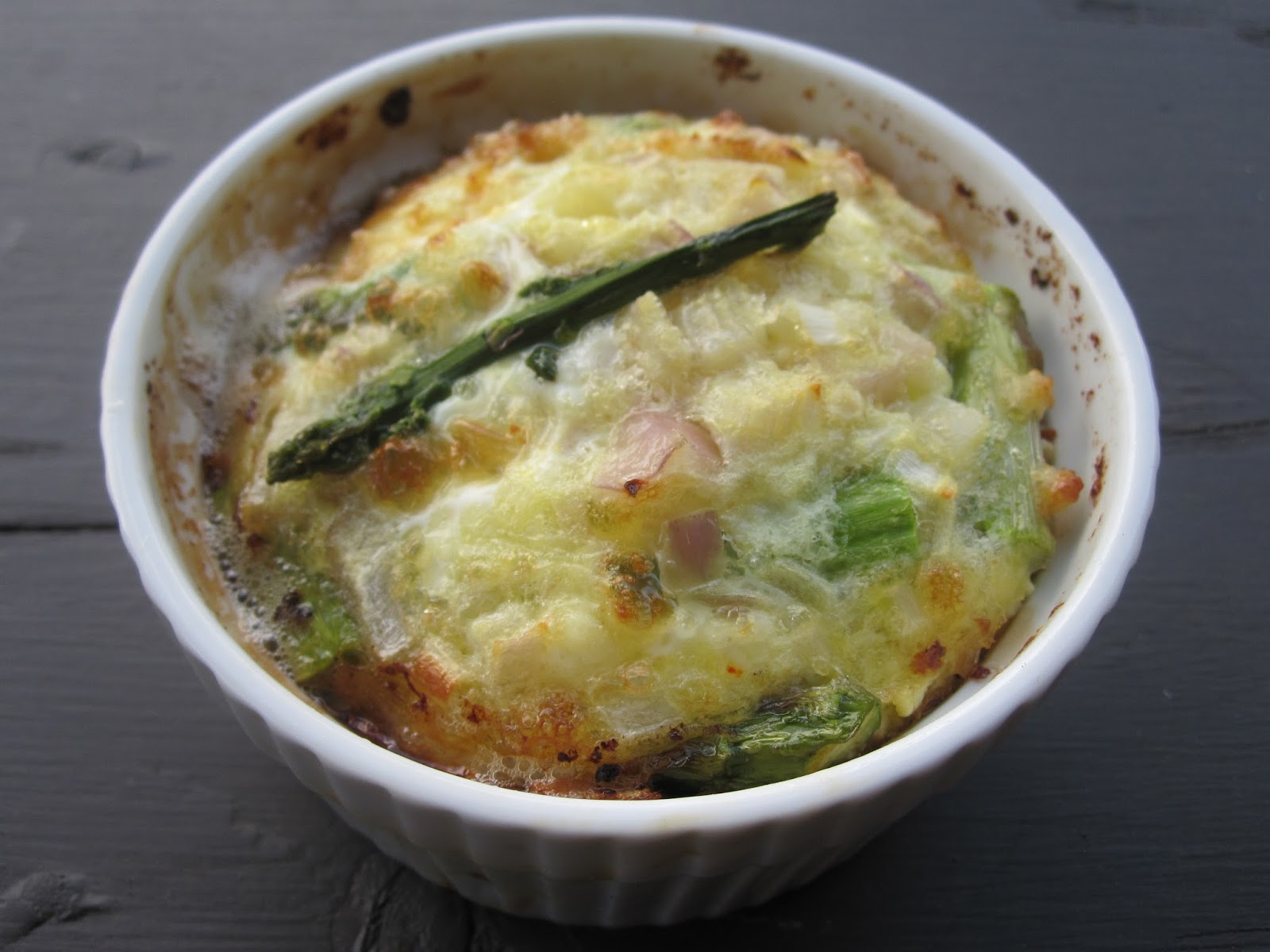 Goat CheeseAsparagus Crustless Quiche