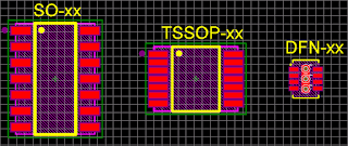 SO, TSSOP and DFN Footprints