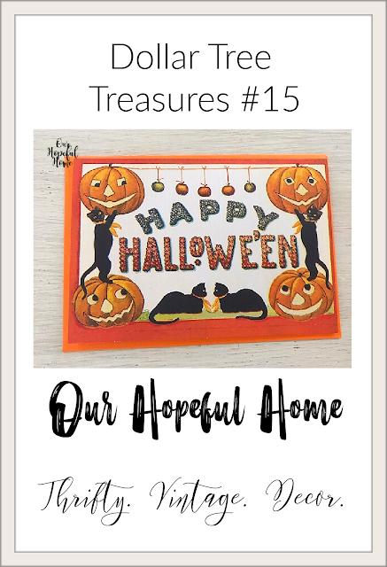 Happy Halloween greeting card Dollar Tree Treasures #15