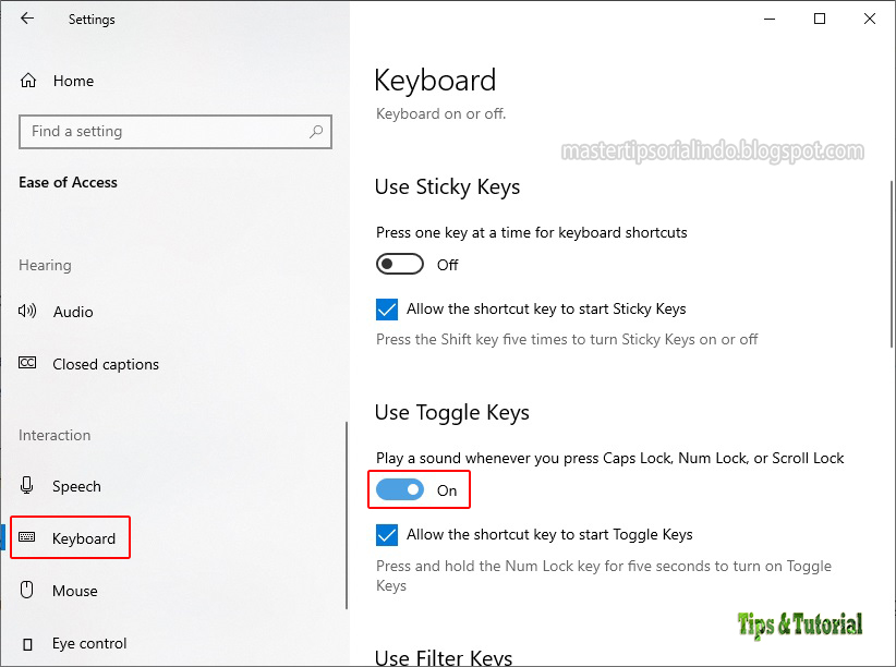 Cara Mendapatkan Peringatan Setiap Anda Menekan Tombol Caps Lock di