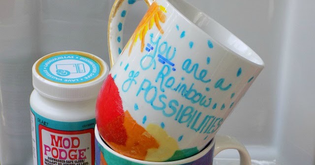 One Savvy Mom ™  NYC Area Mom Blog: DIY Dishwasher Safe Tissue Paper Coffee  Mugs Kids Craft Tutorial