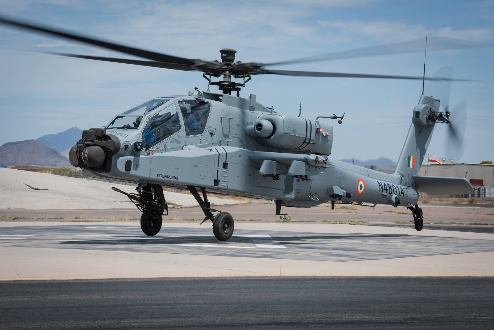 SILICON VILLAGE First Boeing Apache, Chinook Transport Helicopters for