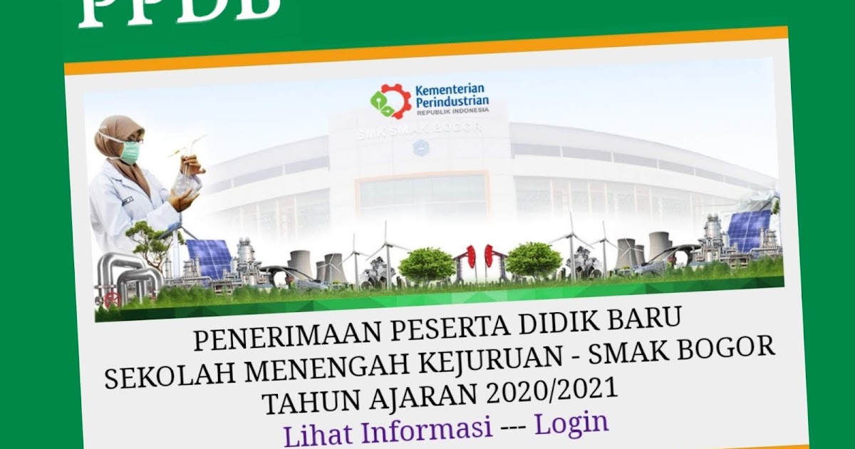 Cara Daftar Ppdb Smakbo 2020 2021 Ctes Bina