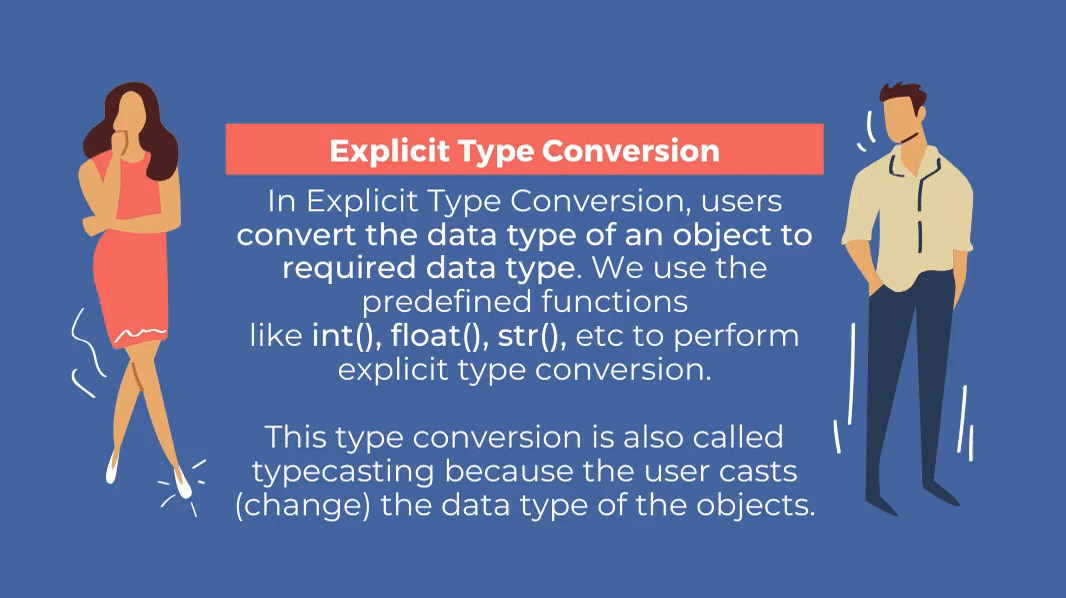 Explicit Type Conversion in Typecasting