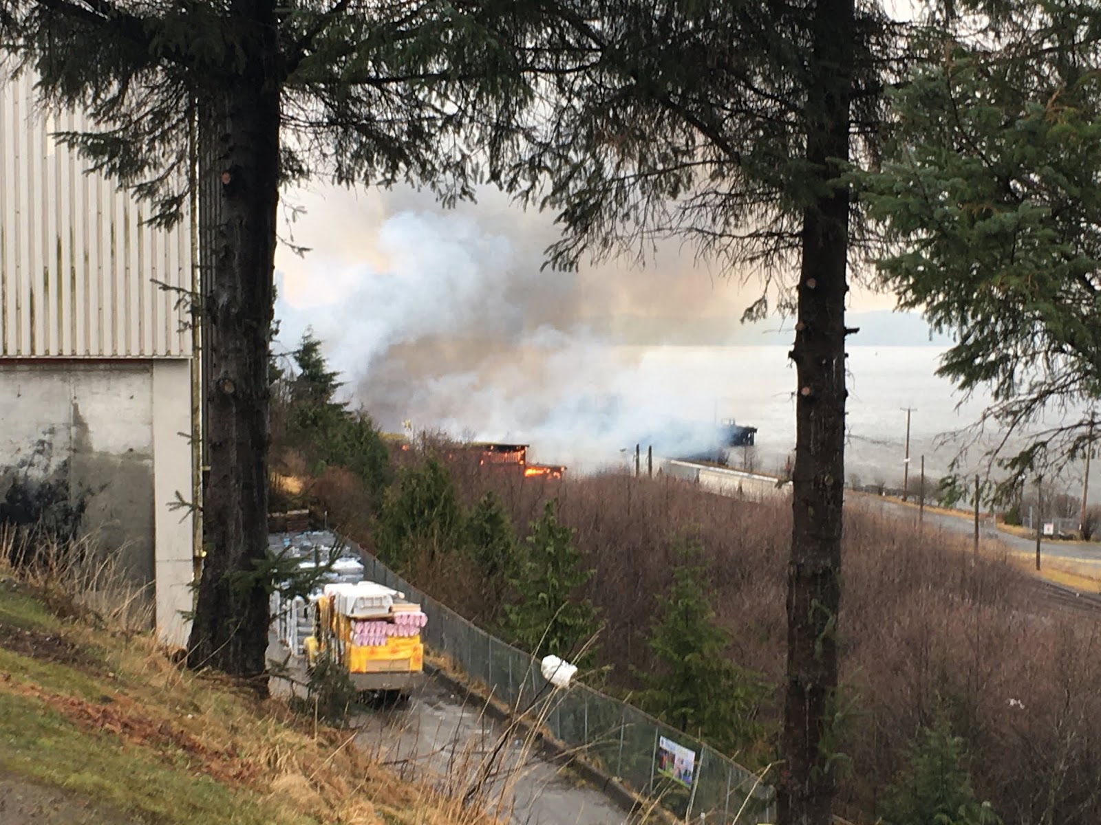 North Coast Review Prince Rupert Fire/Rescue work large blaze on