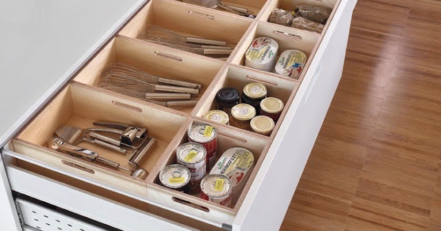 Complementos para organizar los cajones de la cocina - Cocinas con estilo