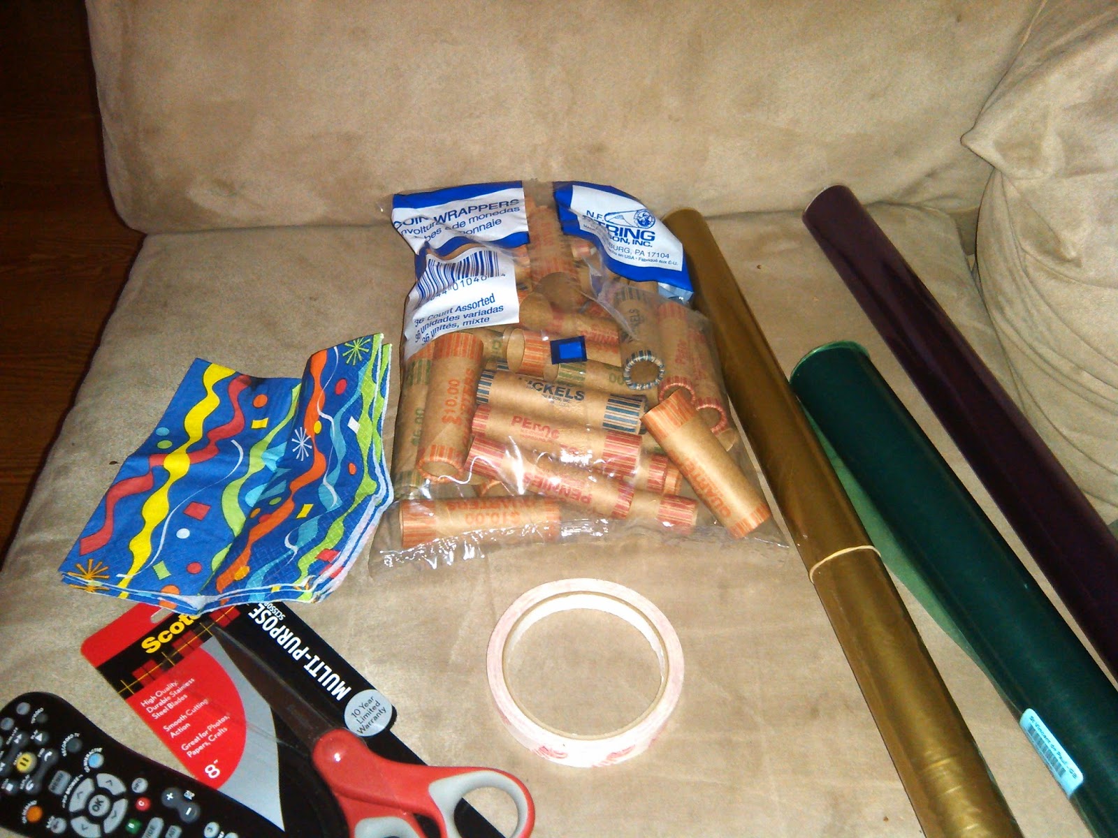 Logging Off of Facebook Candy Coin Wrapper Craft