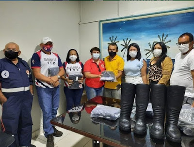 COORDENADORA GERAL DO SAMU NO RN VEM A MACAU E CONHECE A NOVA COORDENADORA DA BASE NO MUNICIPIO