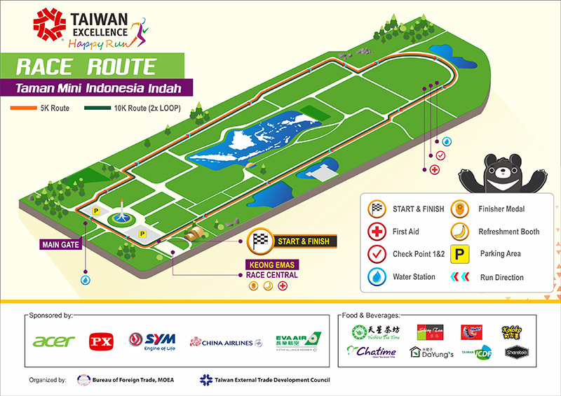 Taiwan Excellence Happy Run Route 2018