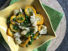 Cauliflower Squash and Pea Salad