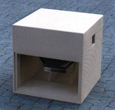 Bentuk box speaker subwoofer 12 in untuk rumahan ruangan 