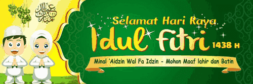 Download Desain Spanduk Ucapan Selamat Hari Raya Idul Fitri 1440 H Tahun 2019