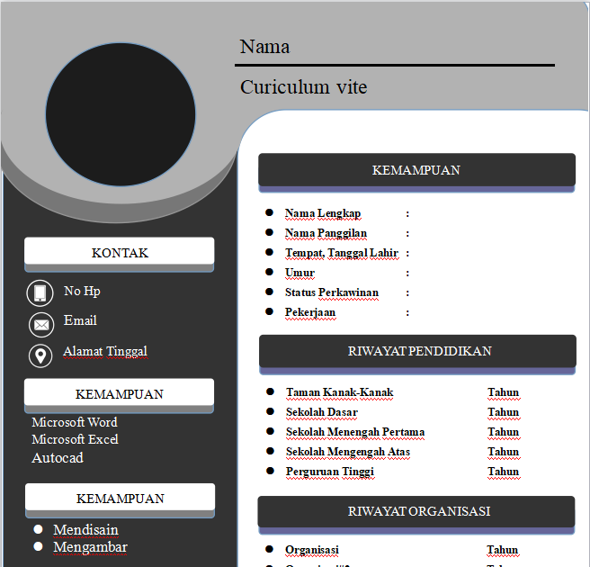 Download Format Lamaran Kerja Kosong Word Bagian 1