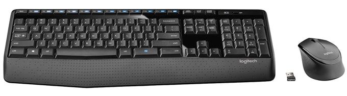 Logitech MK345 wireless keyboard and mouse combo. (Black & Gray colour)
