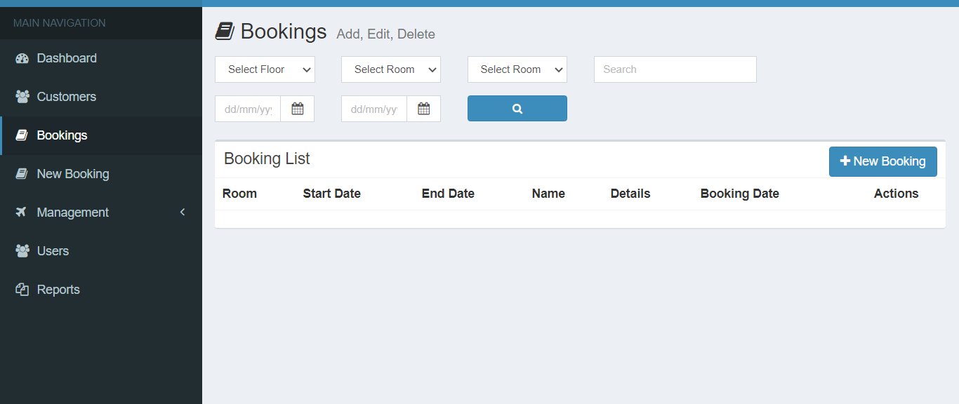 Hotel Room Booking Management System In Php Mysql With Source Code