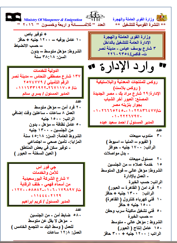 مدونة وظيفتى 04/01/16