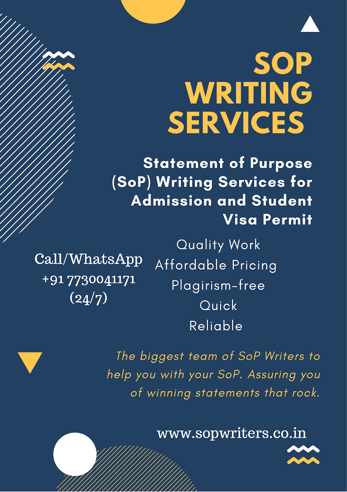 sop writing services pune