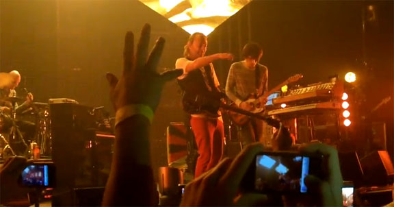 2012 Tour: Radiohead debuts New Songs and Thom sports a pony tail.