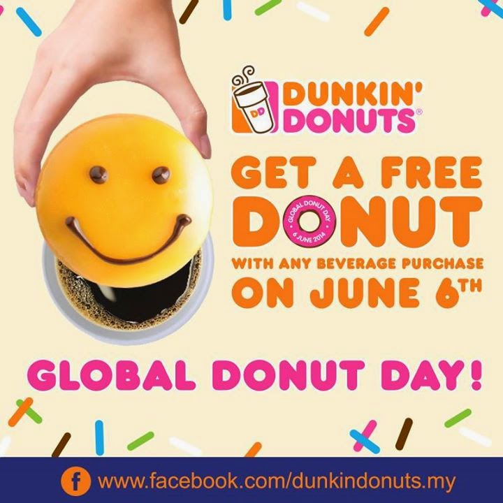 BestLah Dunkin Donuts FREE Donut (6 June)