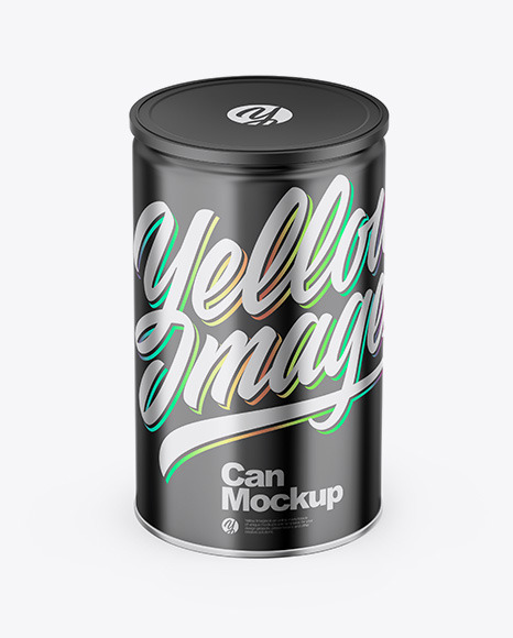 Download Download Glossy Metallic Can Mockup