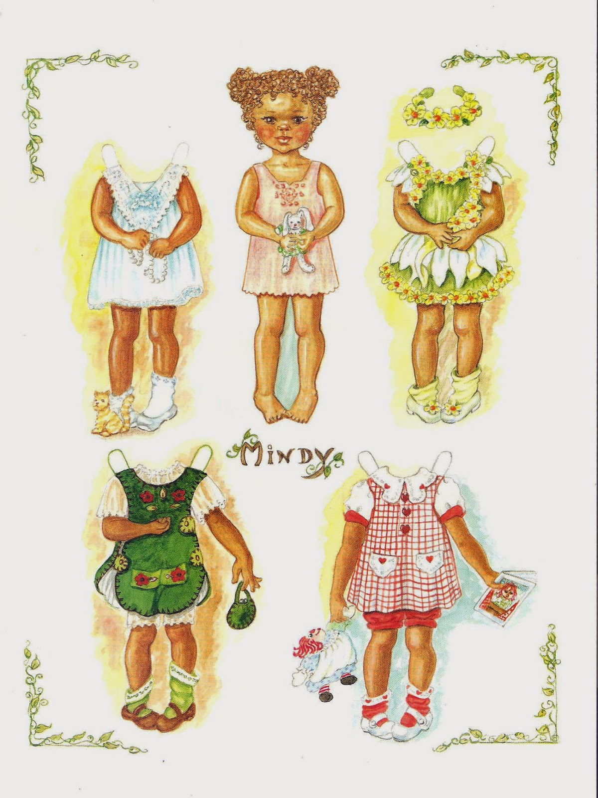 Miss Missy Paper Dolls Mindy