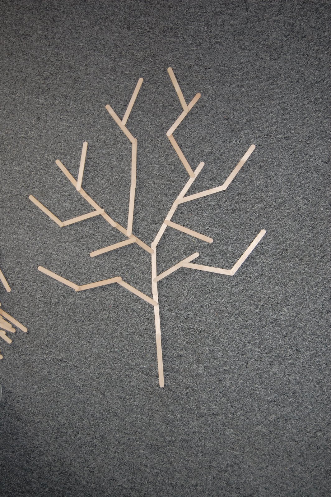 Temporary Waffle DIY Wall Art + Leaf Garland