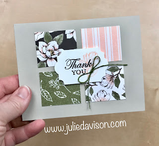 VIDEO & PDF: FREE Online Class ~ Stampin' Up! Magnolia Lane Double Wonder Cards Online Class ~ www.juliedavison.com