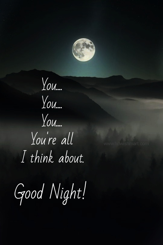 good night greeting card