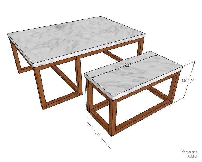 Pneumatic Addict Three Way Nesting Coffee Tables Building Plans