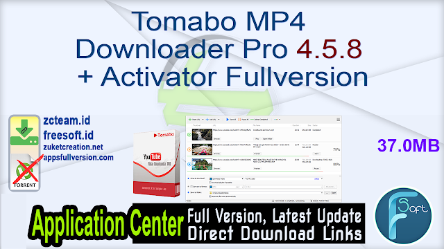 Tomabo MP4 Downloader Pro 4.5.8 + Activator Fullversion