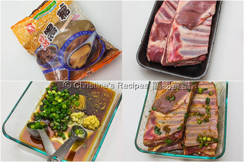 焗羊扒一字骨製作圖 Baked Lamb Ribs Procedures