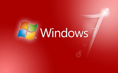 Microsoft Windows 7 Red Logo Wallpaper